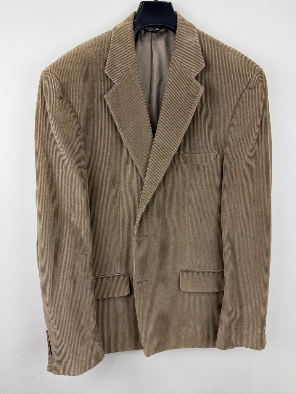 Lauren Ralph Lauren Y2K Corduroy Blazer Sport Coat Tan 40L